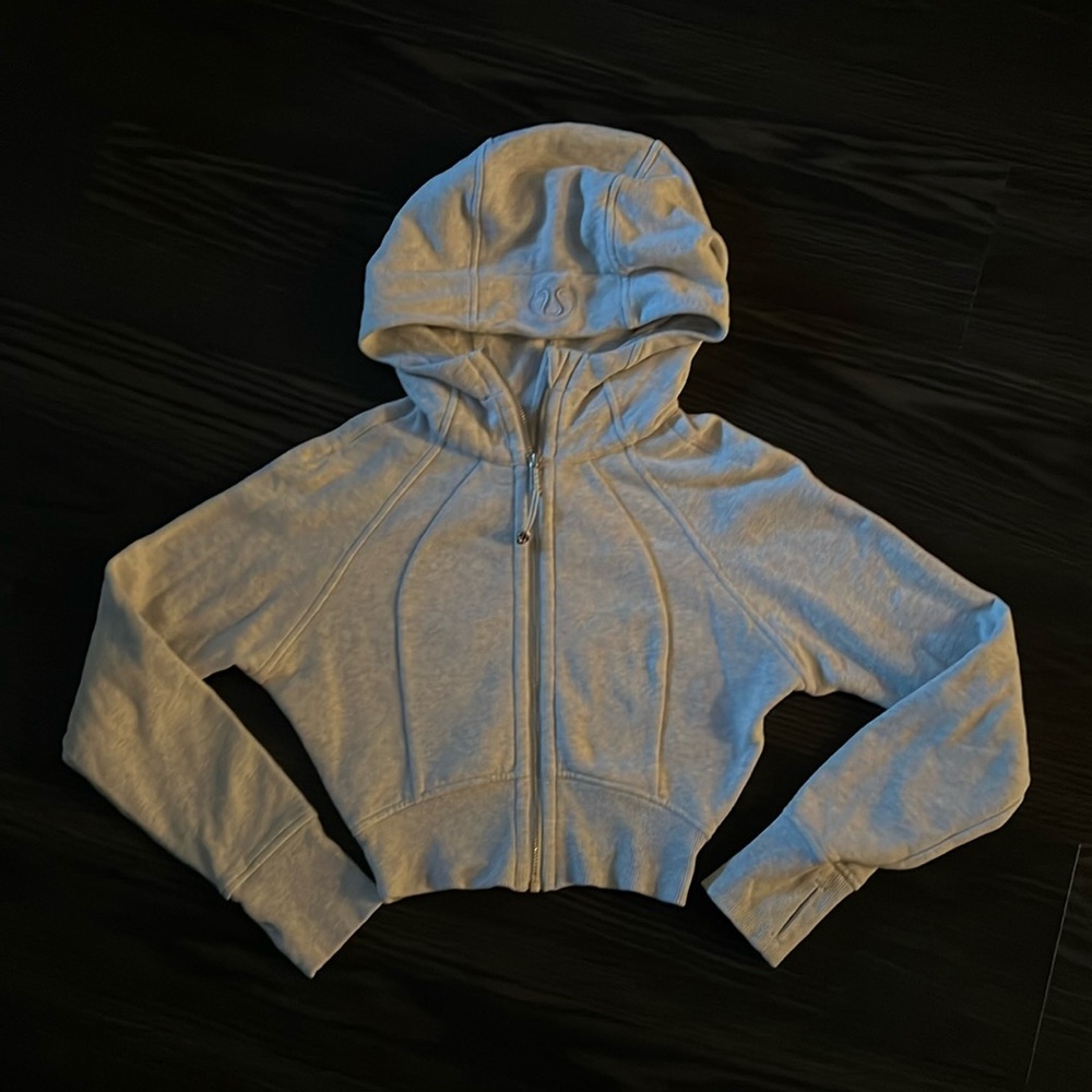 Lululemon Cropped Scuba Zip Up Hoodie